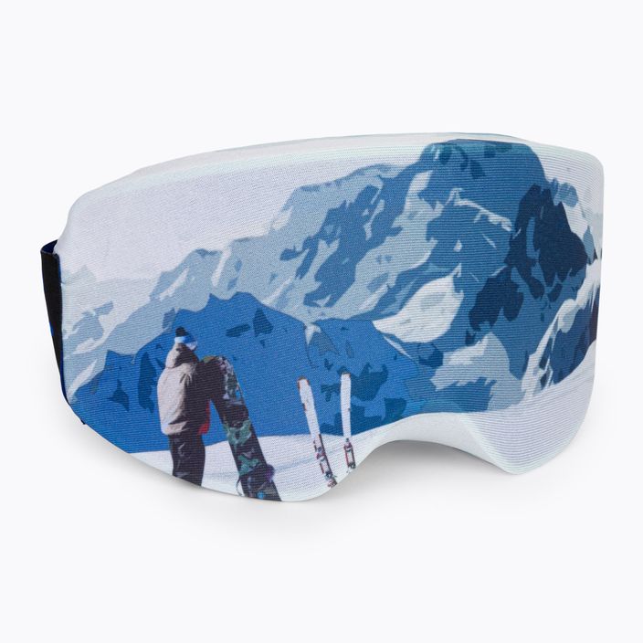 COOLCASC Ski resort blue goggle cover 616