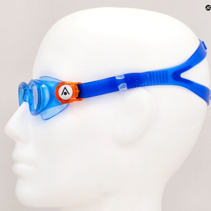 Aquasphere children's swimming goggles Moby blue/orange/clear EP3094008LC 7