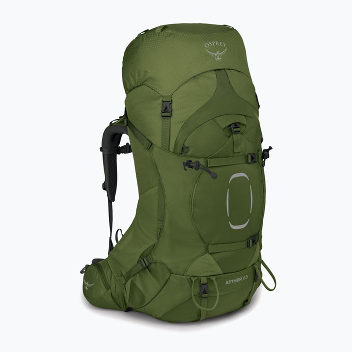 Men's trekking backpack Osprey Aether 65 l garlic mustard green 5
