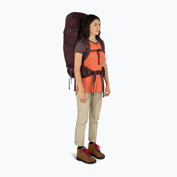 Women's trekking backpack Osprey Kyte 58 l elderberry purple 9