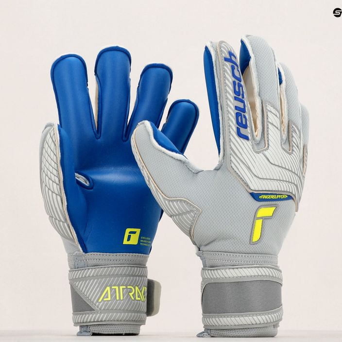 Reusch Attrakt Gold X Evolution Cut Finger Support Goalkeeper Gloves grey 5270950 10