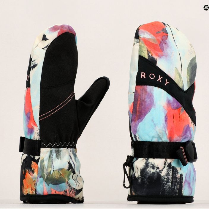 Children's snowboard gloves ROXY Jetty 2021 true black tenderness 6