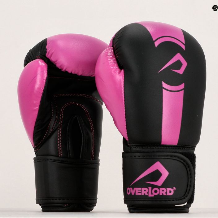Overlord Boxer children's boxing gloves black and pink 100003-PK 13