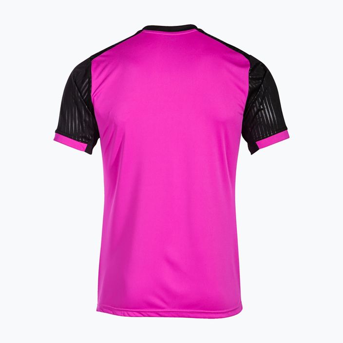 Men's tennis shirt Joma Montreal fluorescent pink/black 6