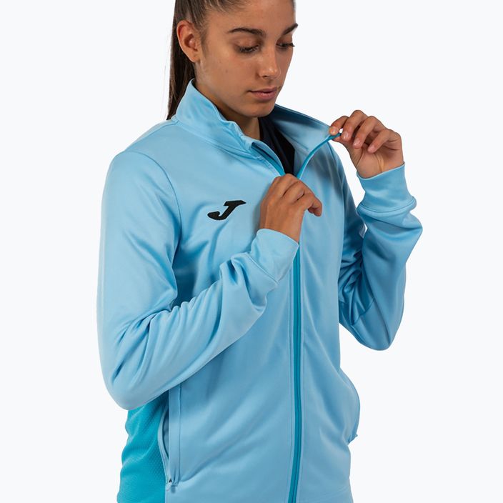 Women's Joma Winner II Full Zip sky blue running sweatshirt 3