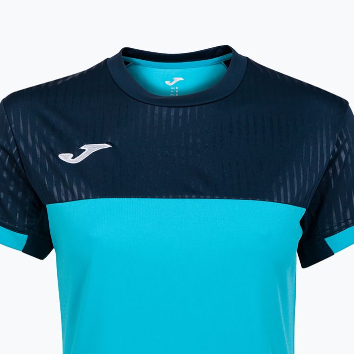 Joma Montreal SS fluor turquoise/navy T-shirt 8