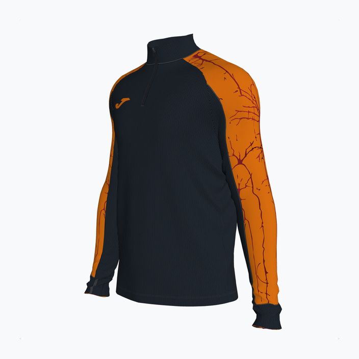 Men's Joma Elite IX running sweatshirt black and orange 102756.108 3