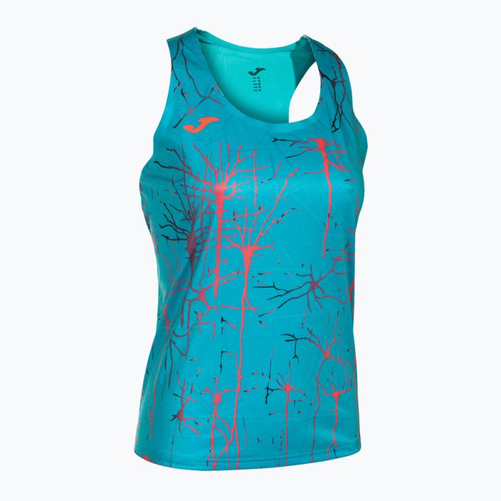 Women's running tank top Joma Elite IX turquoise 7
