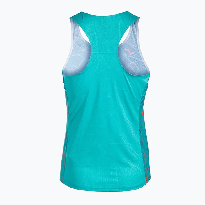 Women's running tank top Joma Elite IX turquoise 8