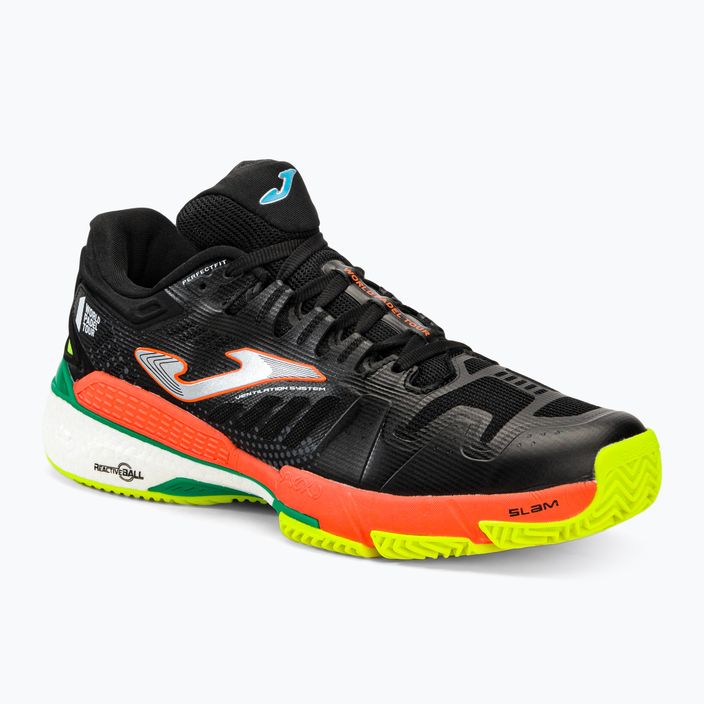 Joma T.Slam 2201 men's tennis shoes black and orange TSLAMW2201P