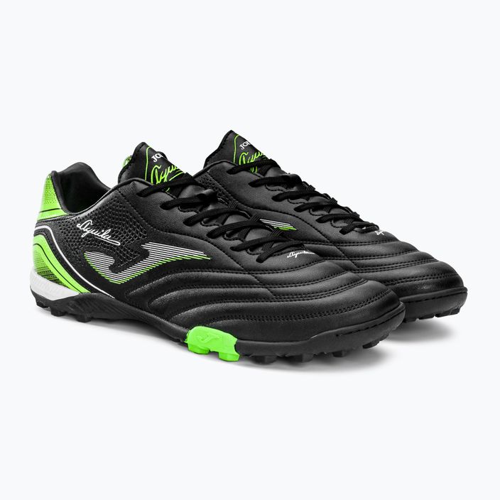 Men's Joma Aguila TF football boots black/green fluor 4