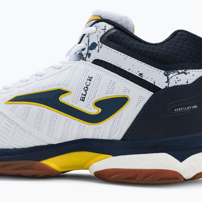 Joma men's volleyball shoes V.Block 2202 white and navy blue VBLOKW2202 10