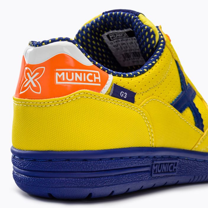 Children's football boots MUNICH G-3 Kid Profit yellow 9