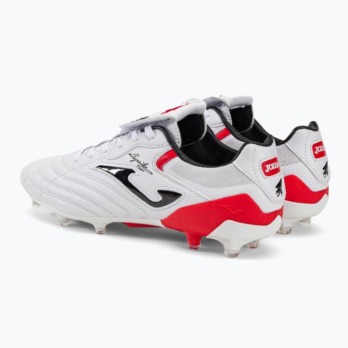 Joma Aguila Cup FG men's football boots white/red 3