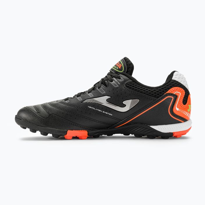 Men's Joma Maxima TF football boots black/orange 3