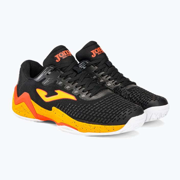 Joma T.Ace 2301 men's tennis shoes black and orange TACES2301T 4