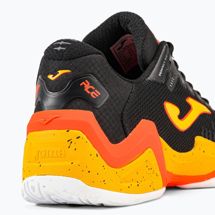 Joma T.Ace 2301 men's tennis shoes black and orange TACES2301T 9