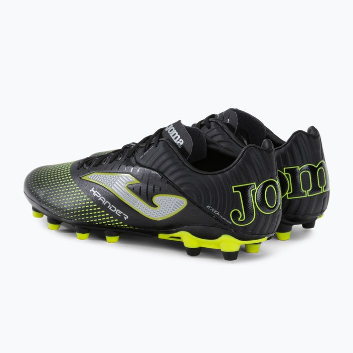 Joma men's football boots Xpander FG black/lemon fluor 3