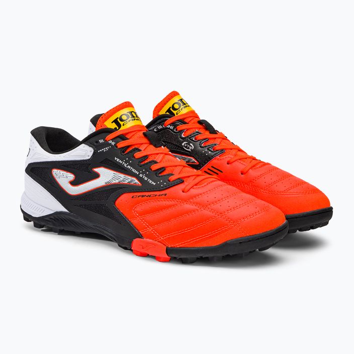 Joma Cancha TF men's football boots orange/black 4