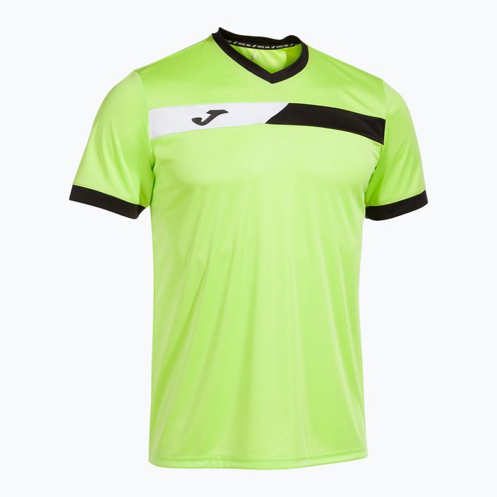 Men's tennis shirt Joma Court lime/black 5