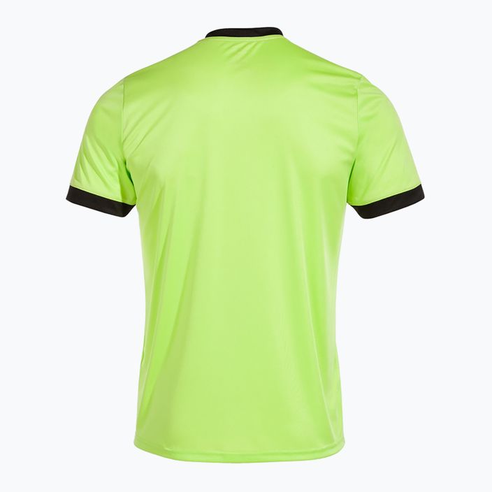 Men's tennis shirt Joma Court lime/black 6