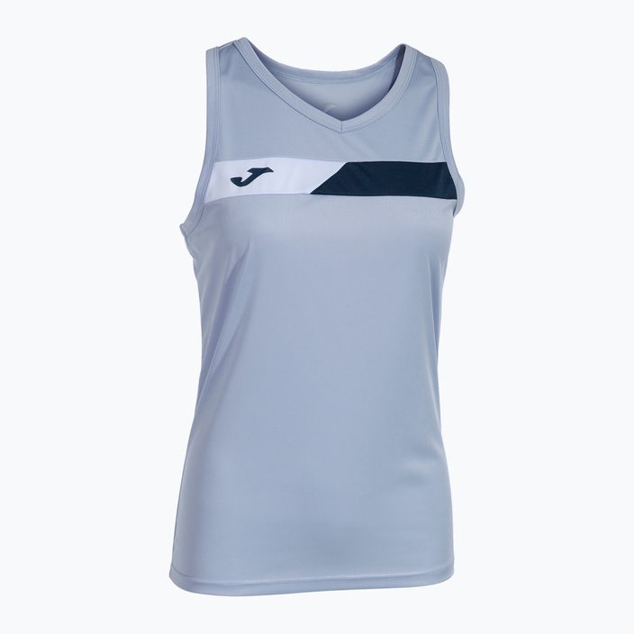 Women's tennis tank top Joma Court Sleeveless sky blue/navy