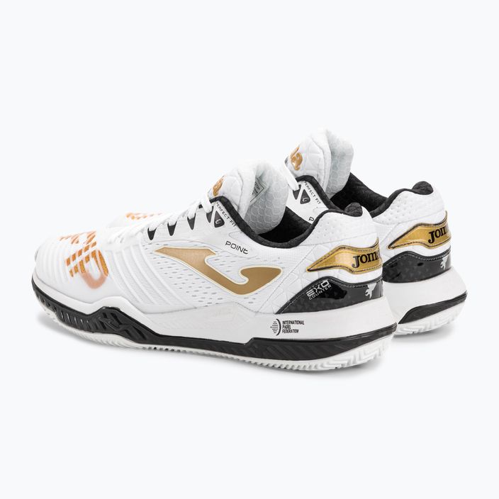 Men's tennis shoes Joma Point white/gold 3