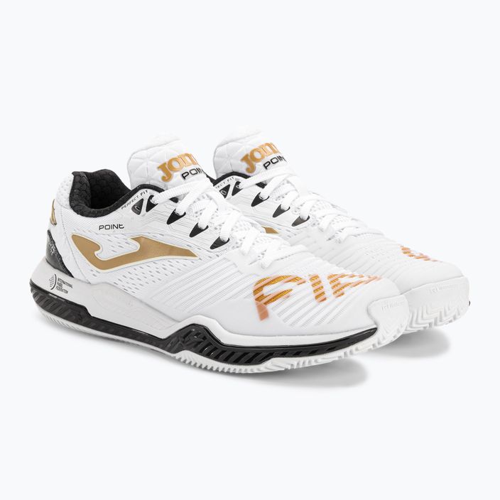 Men's tennis shoes Joma Point white/gold 4