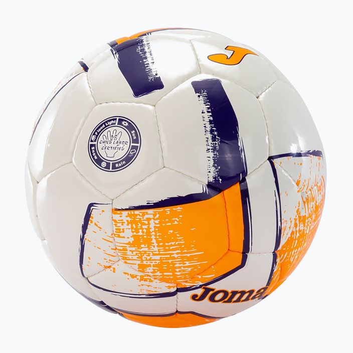 Joma Dali II football white/fluor orange/purple size 5 2