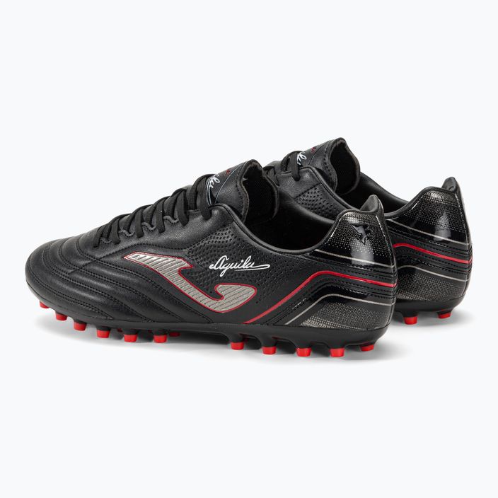 Joma Aguila AG men's football boots black/red 3