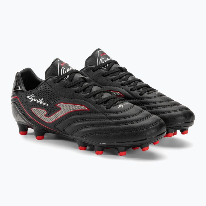 Men's Joma Aguila FG football boots black/red 4