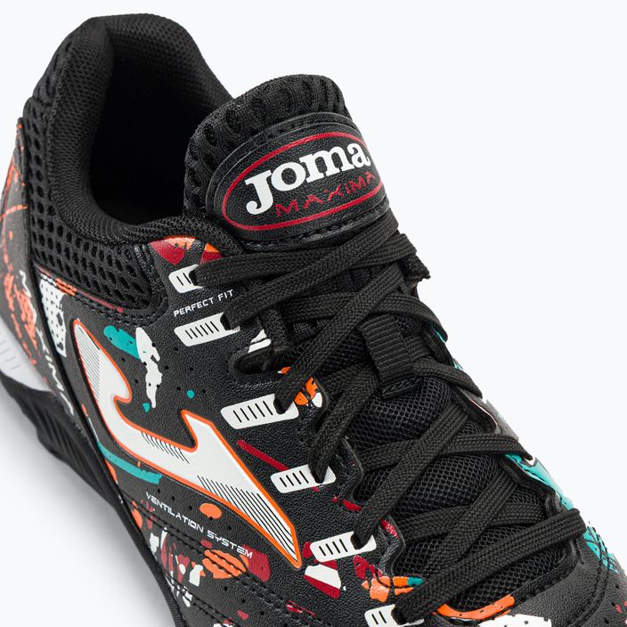 Joma Maxima TF men's football boots black/orange/red 8