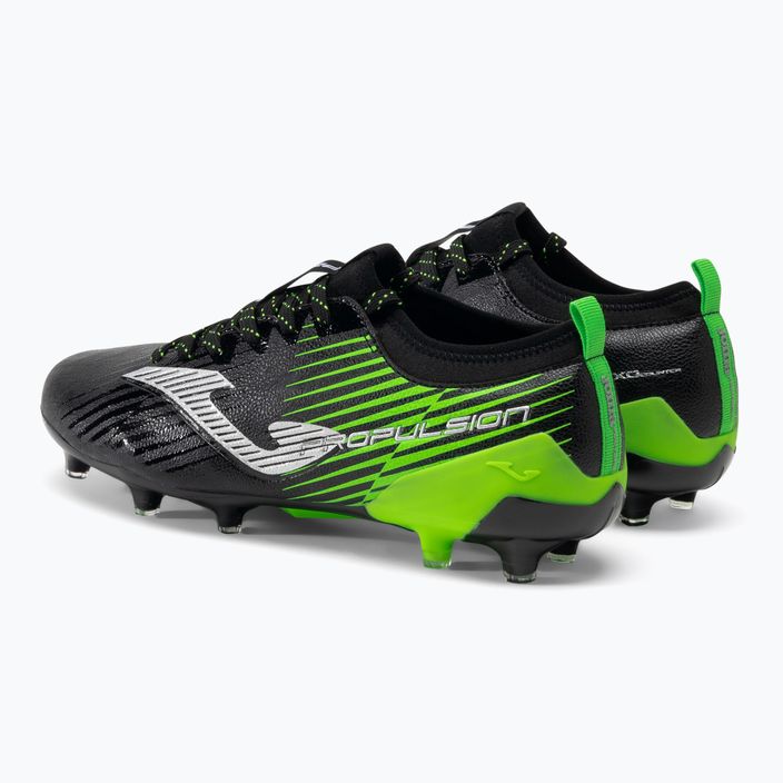 Joma Propulsion Cup FG black/green fluor men's football boots 3