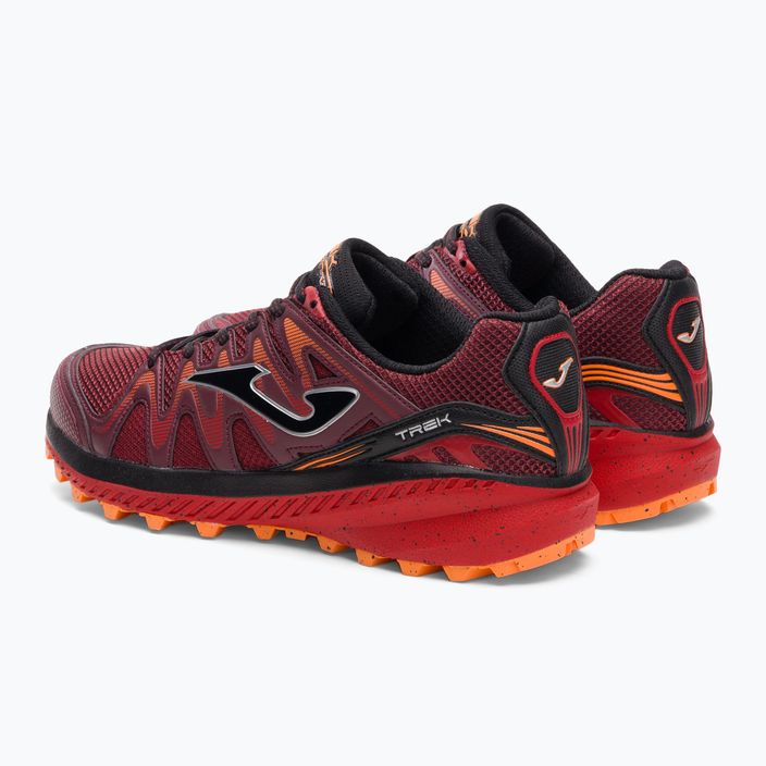 Joma Trek 2306 burgundy men's running shoes 3