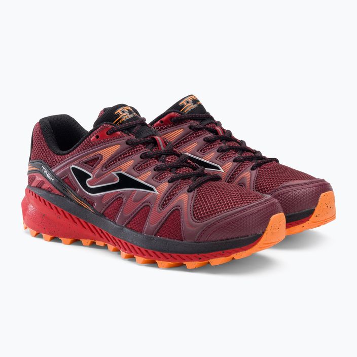 Joma Trek 2306 burgundy men's running shoes 4