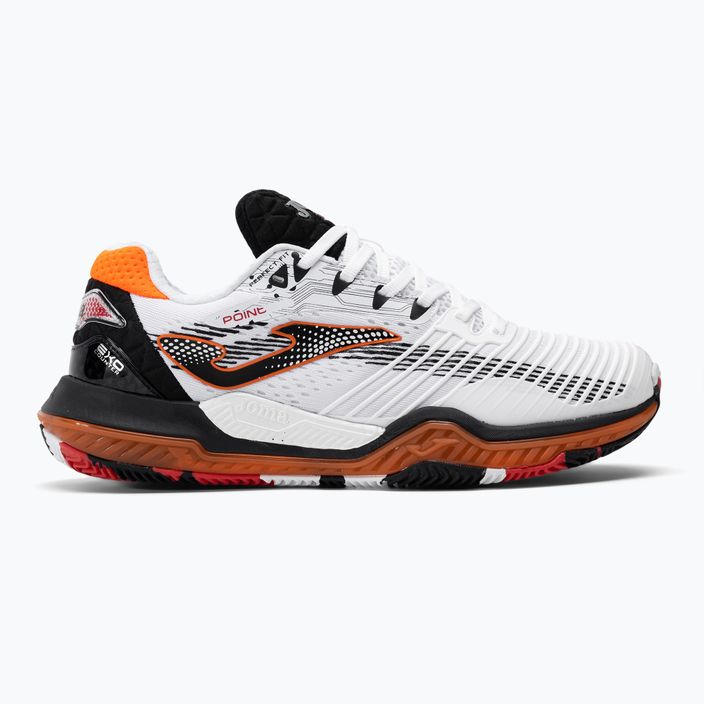 Men's tennis shoes Joma Point white/black/orange 2