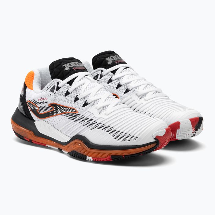 Men's tennis shoes Joma Point white/black/orange 4