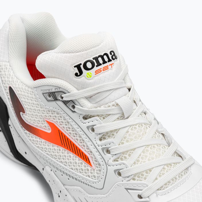 Men's tennis shoes Joma Set AC white/orange/black 8