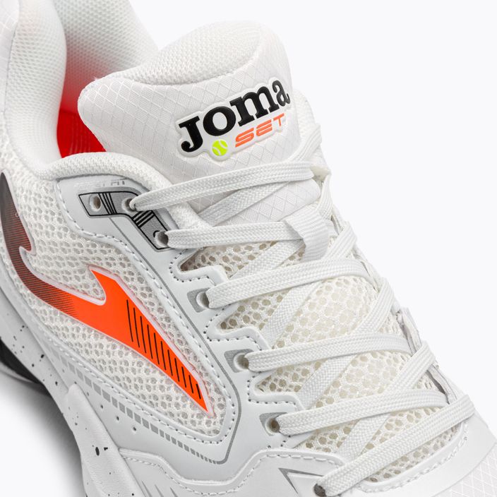 Men's tennis shoes Joma Set white/orange/black 8