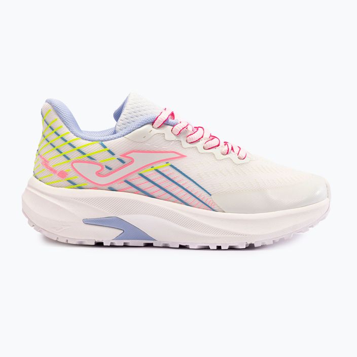 Joma Super Cross white sky/blue pink children's running shoes 8