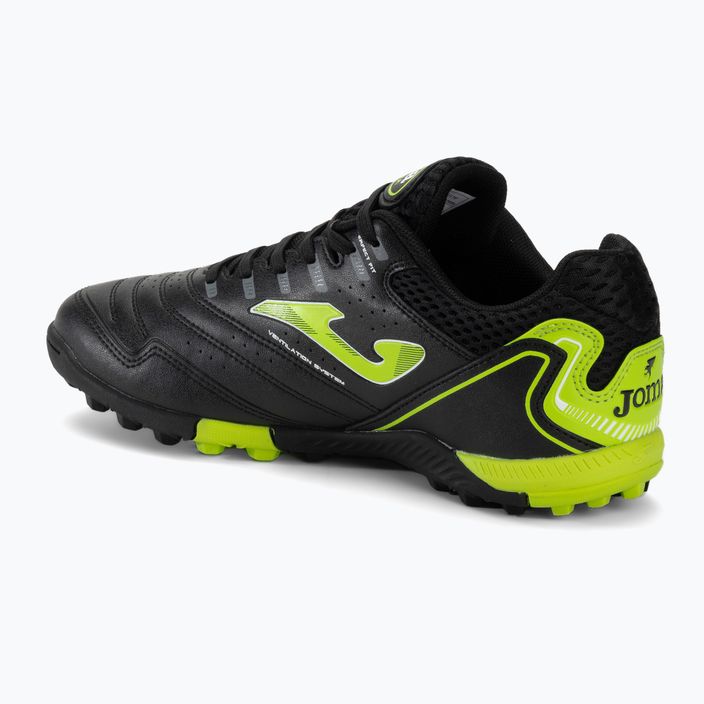 Men's Joma Maxima TF football boots black/green 4