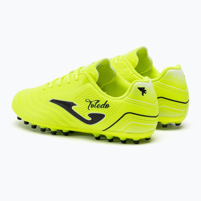 Children's football boots Joma Toledo Jr AG lemon fluor 3