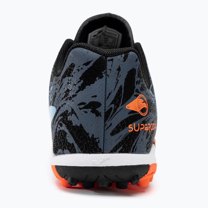 Joma Super Copa Jr TF children's football boots black/turquoise 7