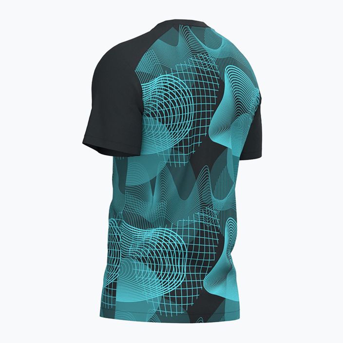 Joma Challenge men's tennis shirt black/turquoise 8
