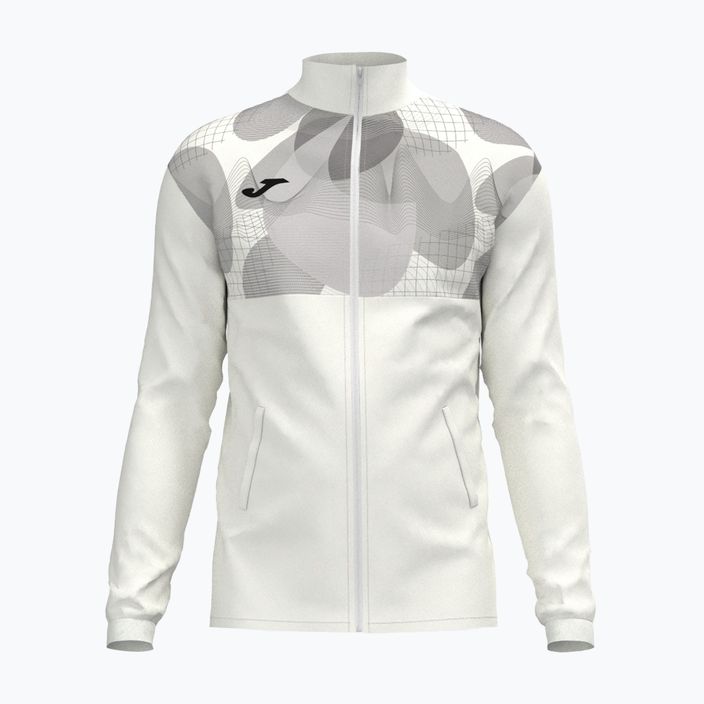 Men's tennis sweatshirt Joma Court Full Zip white