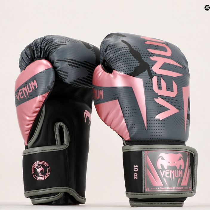 Venum Elite men's boxing gloves black and pink 1392-537 13