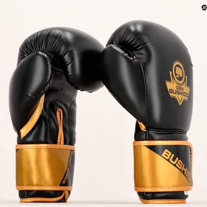 DBX BUSHIDO B-2v10 black-gold boxing gloves 13