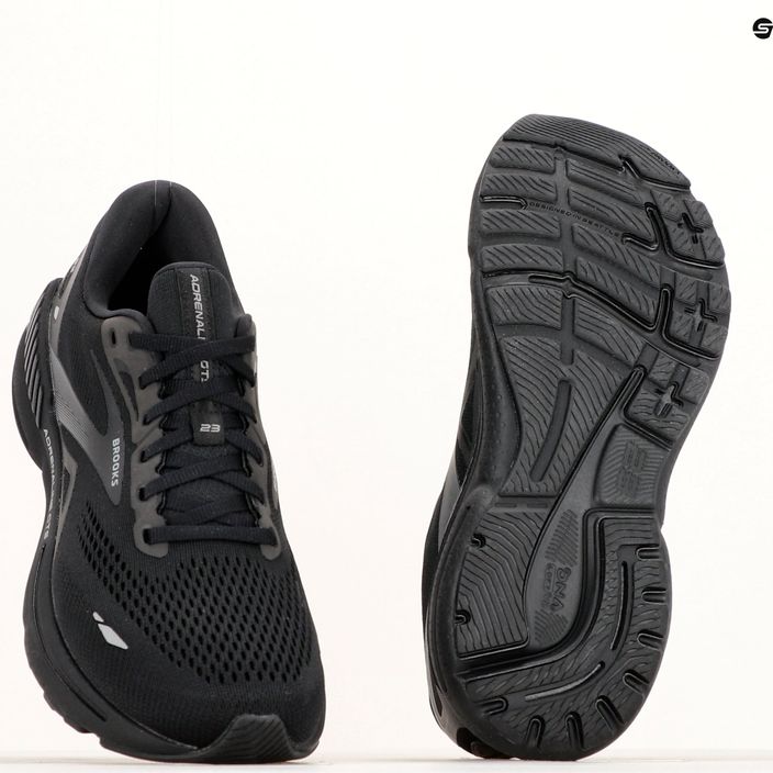 Men's running shoes Brooks Adrenaline GTS 23 black/black/ebony 22