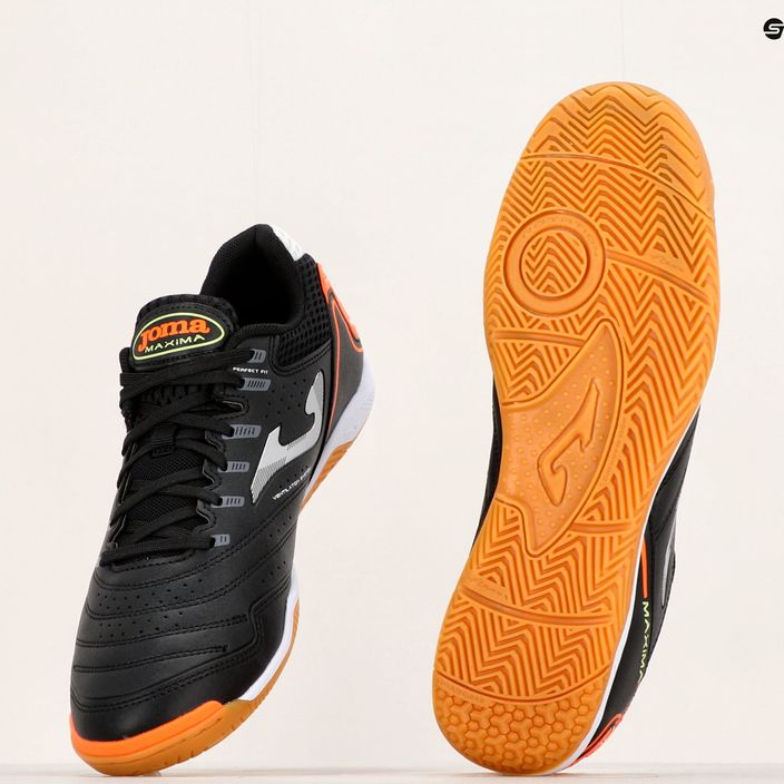 Men's Joma Maxima IN football boots black/orange 12