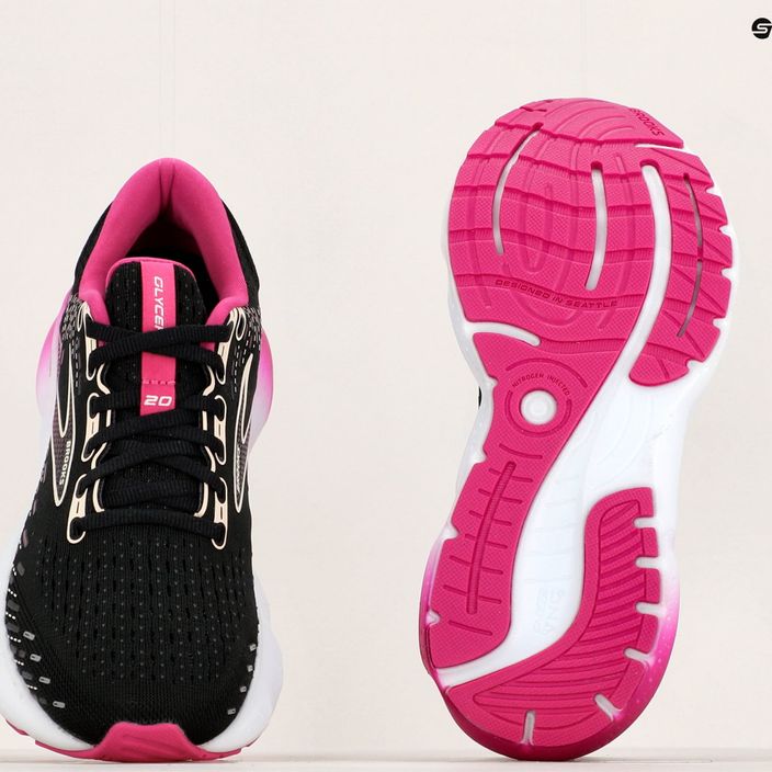Women's running shoes Brooks Glycerin 20 black/fuchsia/linen 13